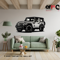 Mahindra Thar 3 Door Metal Wall Art