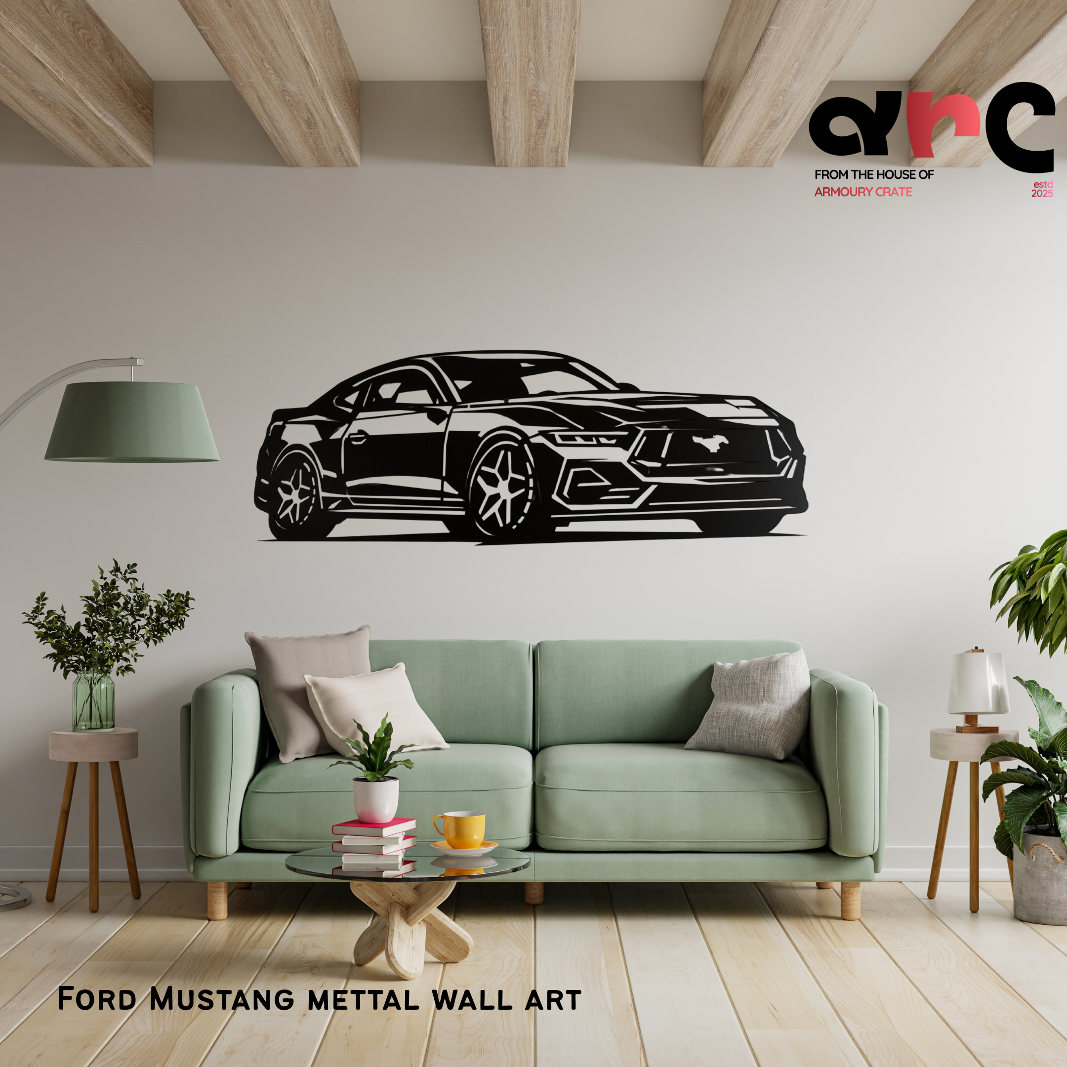 Ford Mustang Metal Wall Art
